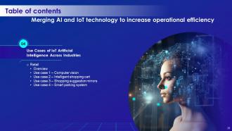 Merging AI And IOT Technology To Increase Operational Efficiency Powerpoint Presentation Slides IoT CD Professionally Impactful