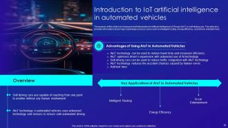 Merging AI And IOT Technology To Increase Operational Efficiency Powerpoint Presentation Slides IoT CD Adaptable Impactful