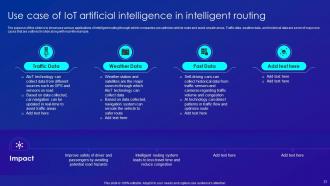 Merging AI And IOT Technology To Increase Operational Efficiency Powerpoint Presentation Slides IoT CD Pre-designed Impactful