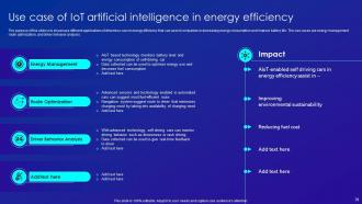 Merging AI And IOT Technology To Increase Operational Efficiency Powerpoint Presentation Slides IoT CD Template Downloadable