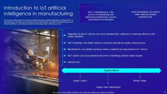 Merging AI And IOT Technology To Increase Operational Efficiency Powerpoint Presentation Slides IoT CD Compatible Downloadable