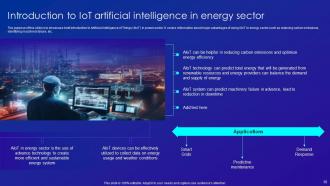 Merging AI And IOT Technology To Increase Operational Efficiency Powerpoint Presentation Slides IoT CD Impressive Downloadable