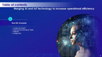Merging AI And IOT Technology To Increase Operational Efficiency Powerpoint Presentation Slides IoT CD Informative Downloadable