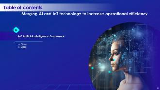 Merging AI And IOT Technology To Increase Operational Efficiency Powerpoint Presentation Slides IoT CD Graphical Downloadable