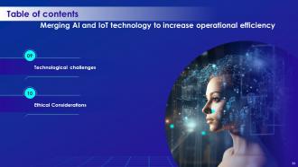 Merging AI And IOT Technology To Increase Operational Efficiency Powerpoint Presentation Slides IoT CD Compatible Customizable