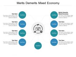 Merits demerits mixed economy ppt powerpoint presentation infographic template images cpb