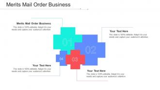 Merits Mail Order Business Ppt Powerpoint Presentation Infographic Template Styles Cpb