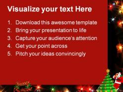 Merry christmas festival powerpoint templates and powerpoint backgrounds 0811