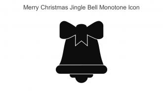 Merry Christmas Jingle Bell Monotone Icon In Powerpoint Pptx Png And Editable Eps Format
