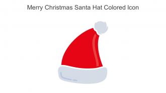 Merry Christmas Santa Hat Colored Icon In Powerpoint Pptx Png And Editable Eps Format