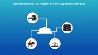 MES And Industrial Lot Platform System Automation Illustration