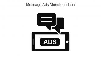Message Ads Monotone Icon In Powerpoint Pptx Png And Editable Eps Format
