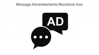 Message Advertisements Monotone Icon In Powerpoint Pptx Png And Editable Eps Format