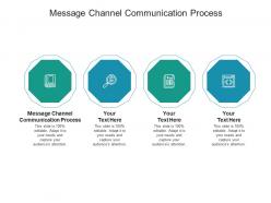 Message channel communication process ppt powerpoint presentation pictures rules cpb