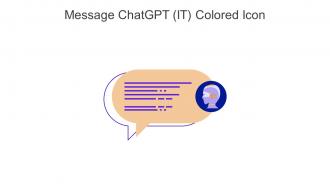 Message ChatGPT IT Colored Icon In Powerpoint Pptx Png And Editable Eps Format