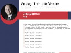 Message from the director ppt powerpoint presentation ideas information