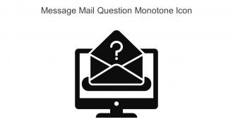 Message Mail Question Monotone Icon In Powerpoint Pptx Png And Editable Eps Format