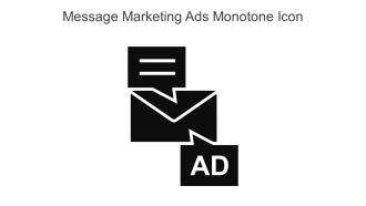 Message Marketing Ads Monotone Icon In Powerpoint Pptx Png And Editable Eps Format