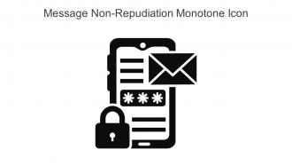 Message Non Repudiation Monotone Icon In Powerpoint Pptx Png And Editable Eps Format