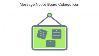 Message Notice Board Colored Icon In Powerpoint Pptx Png And Editable Eps Format