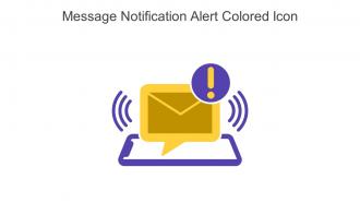 Message Notification Alert Colored Icon In Powerpoint Pptx Png And Editable Eps Format