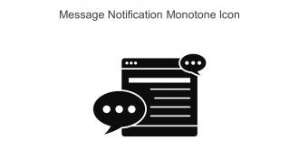 Message Notification Monotone Icon In Powerpoint Pptx Png And Editable Eps Format