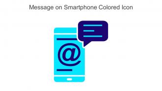 Message On Smartphone Colored Icon In Powerpoint Pptx Png And Editable Eps Format