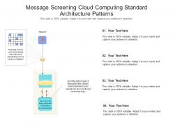 Message screening cloud computing standard architecture patterns ppt powerpoint slide
