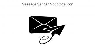 Message Sender Monotone Icon In Powerpoint Pptx Png And Editable Eps Format