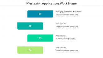 Messaging applications work home ppt powerpoint presentation pictures cpb