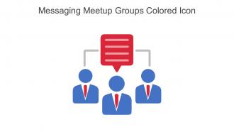 Messaging Meetup Groups Colored Icon In Powerpoint Pptx Png And Editable Eps Format