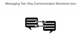 Messaging Two Way Communication Monotone Icon In Powerpoint Pptx Png And Editable Eps Format