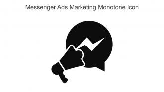 Messenger Ads Marketing Monotone Icon In Powerpoint Pptx Png And Editable Eps Format