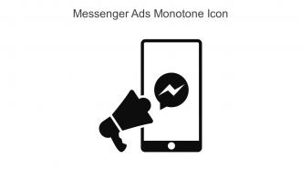 Messenger Ads Monotone Icon In Powerpoint Pptx Png And Editable Eps Format