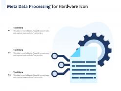 Meta data processing for hardware icon
