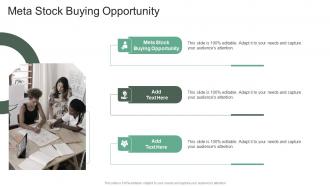 Meta Stock Buying Opportunity In Powerpoint And Google Slides Cpb