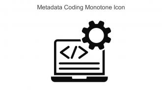 Metadata Coding Monotone Icon In Powerpoint Pptx Png And Editable Eps Format