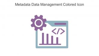 Metadata Data Management Colored Icon In Powerpoint Pptx Png And Editable Eps Format