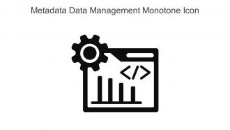 Metadata Data Management Monotone Icon In Powerpoint Pptx Png And Editable Eps Format