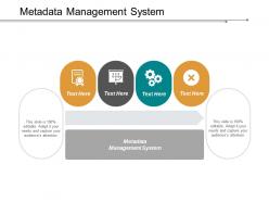 Metadata management system ppt powerpoint presentation inspiration clipart cpb