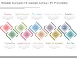 Metadata management template sample ppt presentation