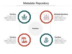 Metadata repository ppt powerpoint presentation portfolio shapes cpb