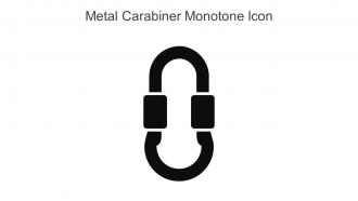 Metal Carabiner Monotone Icon In Powerpoint Pptx Png And Editable Eps Format