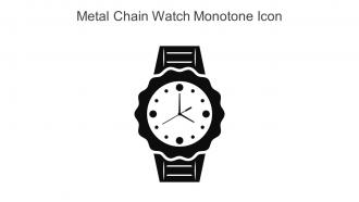 Metal Chain Watch Monotone Icon In Powerpoint Pptx Png And Editable Eps Format