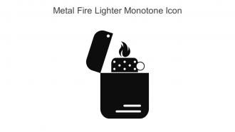 Metal Fire Lighter Monotone Icon In Powerpoint Pptx Png And Editable Eps Format