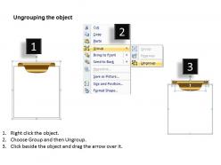 Metal flaps and tabs on a textbox frame standing side by side like folder powerpoint templates 0712