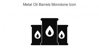 Metal Oil Barrels Monotone Icon In Powerpoint Pptx Png And Editable Eps Format