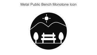 Metal Public Bench Monotone Icon In Powerpoint Pptx Png And Editable Eps Format