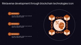 Metaverse Development Through Blockchain Technologies Icon