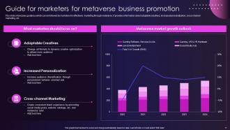 Metaverse Marketing To Enhance Customer Experience Powerpoint PPT Template Bundles Strategy MD